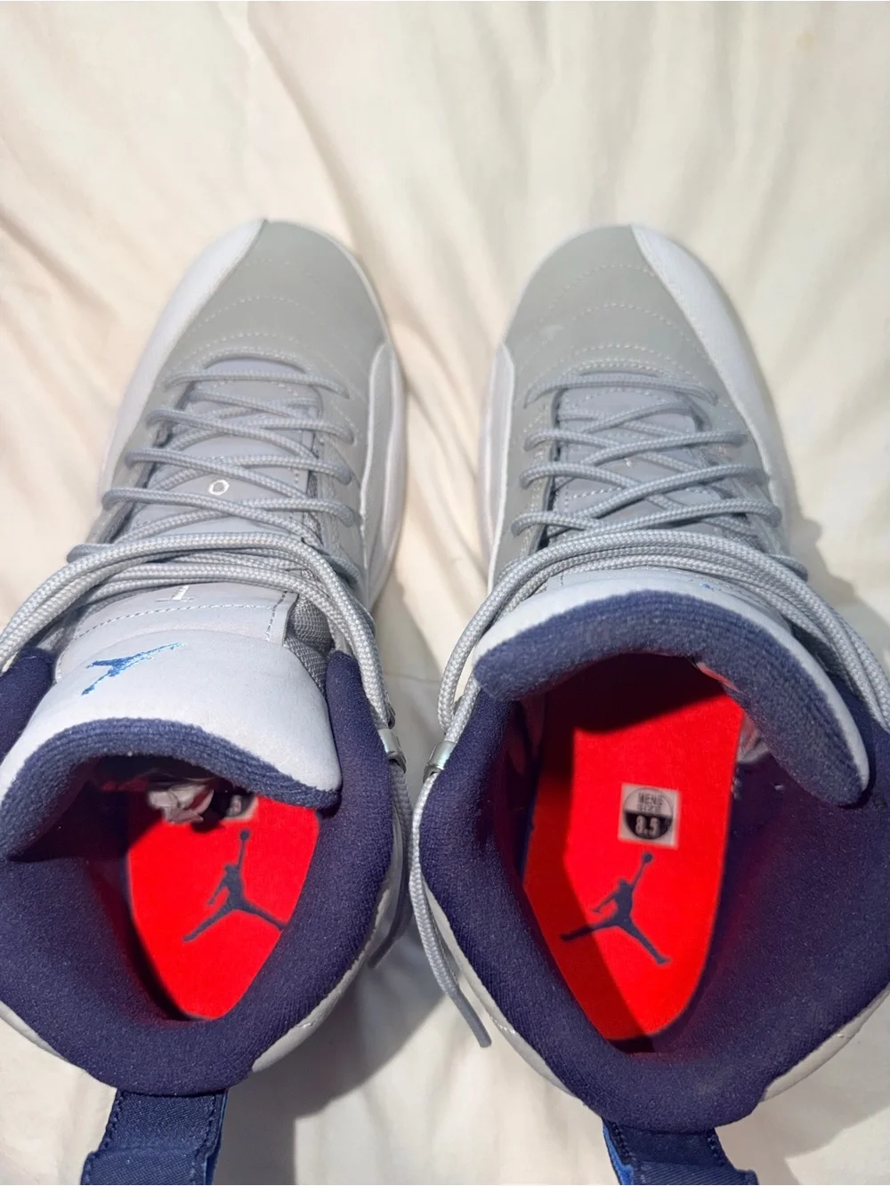 Air Jordan 12 Retro Wolf Grey University Blue White Men’s Size 8.5
